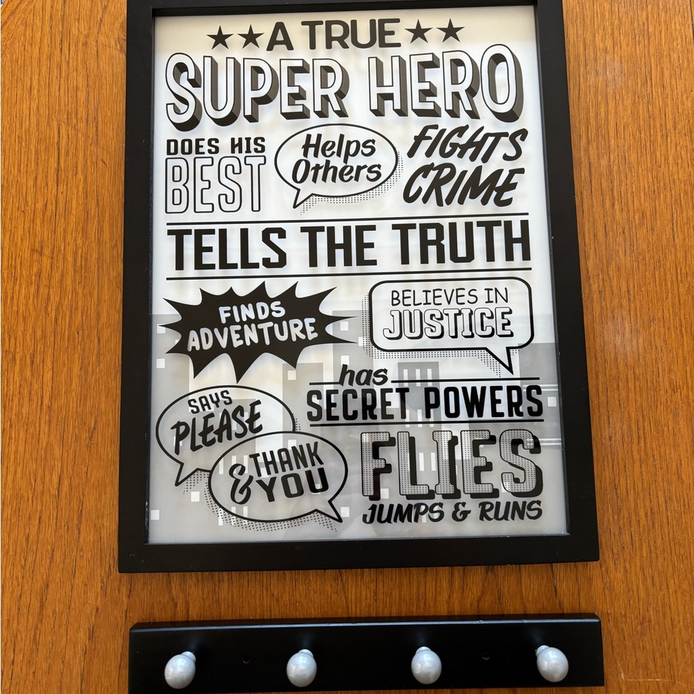 Super Hero Motivational Wall Art Hobby Lobby Plus Peg Rack Hanger Ikea